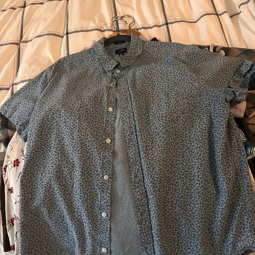 J. Crew Blue Casual Button Down Shirt